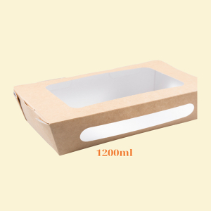 HGK44 – Hộp Kraft có cửa sổ 1200ml